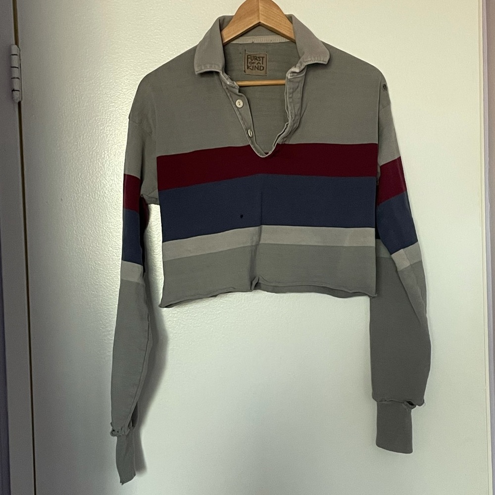 LF Furst of a Kind Distressed Vintage Polo Top